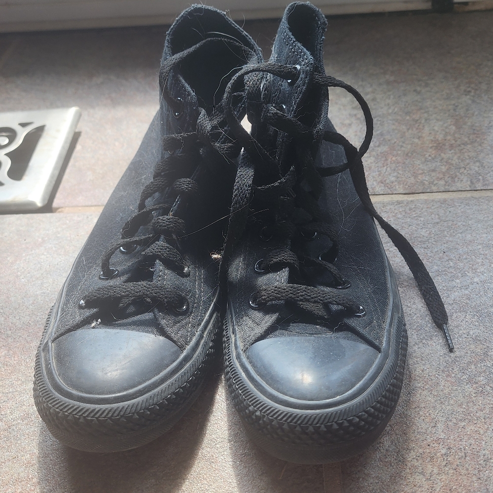 Black High-Top Sneakers